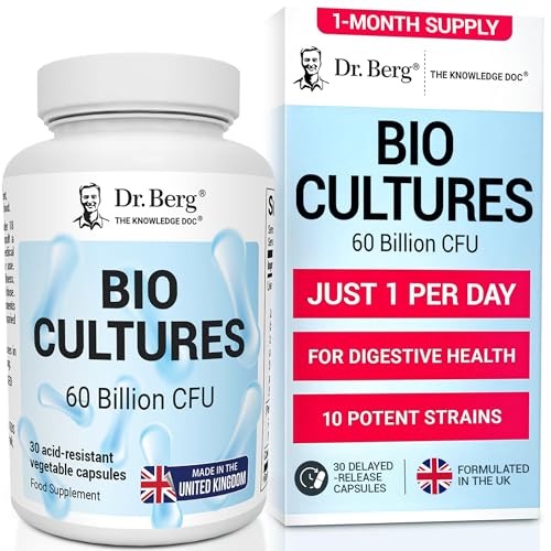 Dr. Berg Bio Cultures Complex | 60 Billion CFU | with Lactobacillus and Bifidobacterium Strains