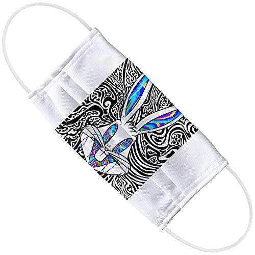Popfunk Looney Tunes Wild Bugs 1-Ply Reusable Face Mask Covering with Adjustable Nose Wire, Unisex