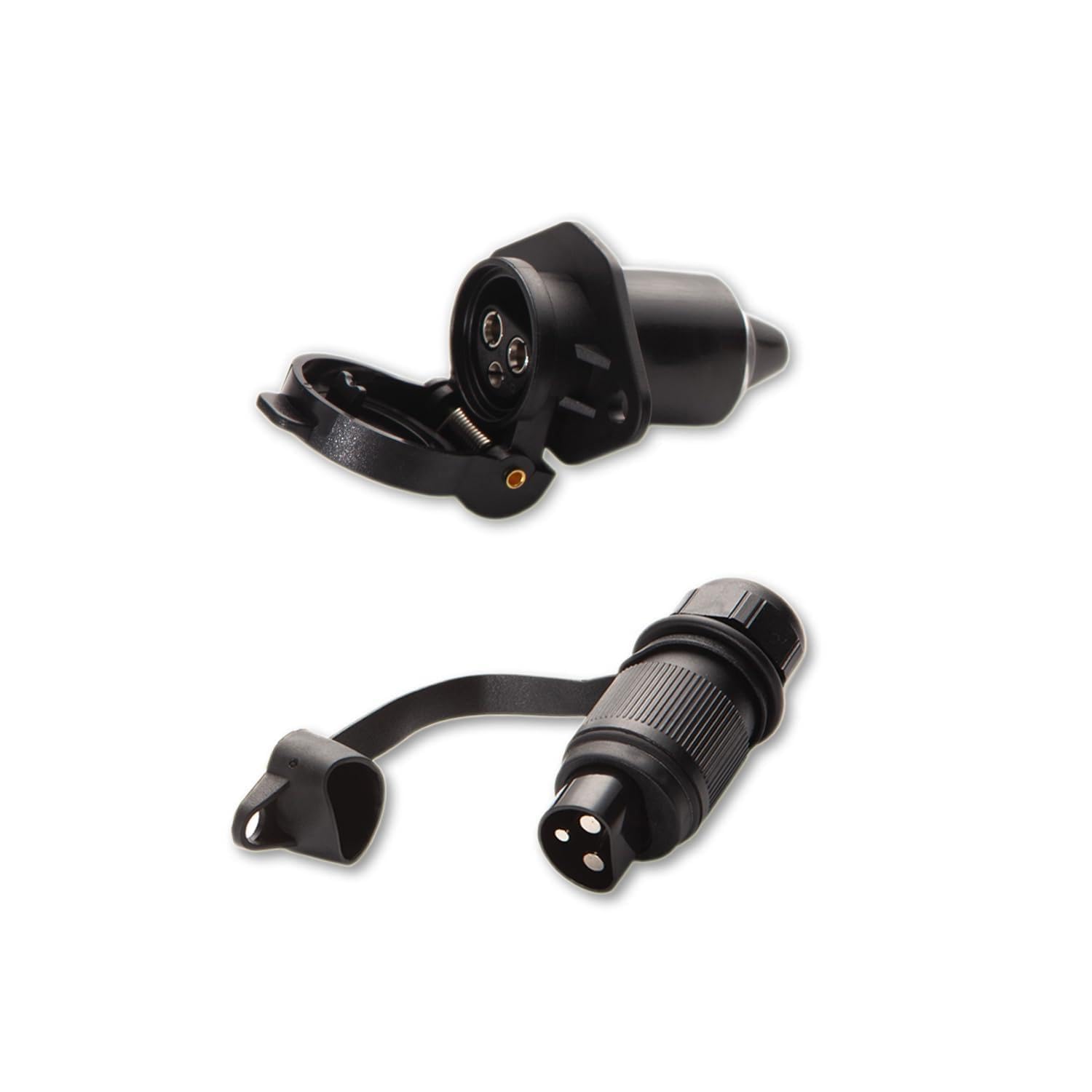 Enchufe y Enchufe de Remolque de 3 Pines 12V DIN 9680 Conector 3 Pines para Tractor Remolque Vehículos Agrícolas - 2 Piezas — view 8