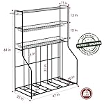 4 Bike Stand, Bike Rack Garage with 3-Tier Storage Rack, Bicycle Stand for Garage Organizer, Indoor Sporting Gear Storage Station for Mountain/Road/Hybrid & Fat Tire Bike, Patent Pending - Image 3