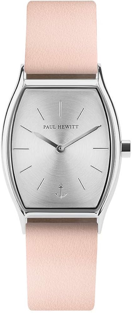 Paul Hewitt Orologio donna acciaio Modern Edge Line Silver Sunray - Orologio da polso donna (argentato), Orologio elegante donna con quadrante argentato e cinturino in pelle rosa Paul Hewitt Orologio donna acciaio Modern Edge Line Silver Sunray - Orologio da polso donna (argentato), Orologio elegante donna con quadrante argentato e cinturino in pelle rosa