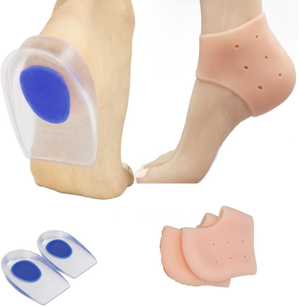 VARiSTY Silicon Gel Heel Cushion Insoles Soles Relieve Foot Pain Protectors Spur Support Shoe pad High Heel Inserts for Women and Men (b) (B09RT5XC15) Amazon Price History, Amazon Price Tracker