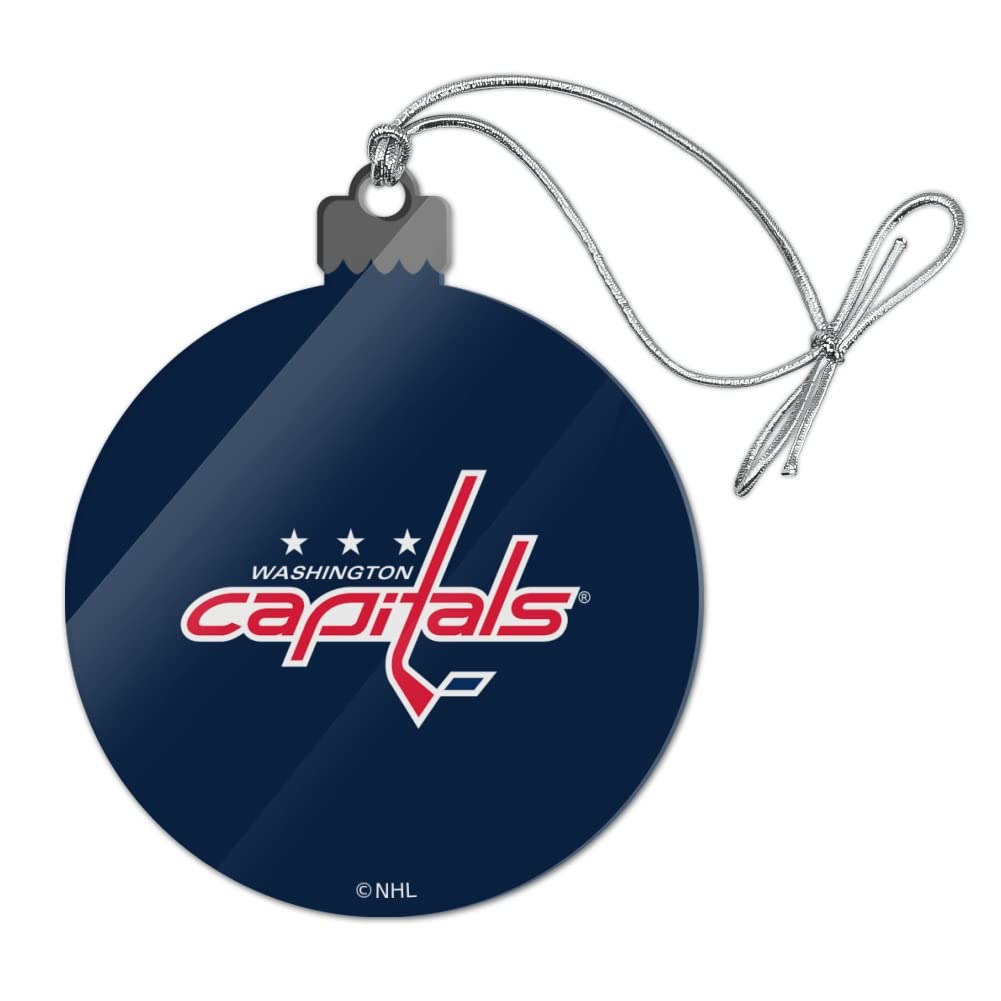 GRAPHICS & MORE Washington Capitals Logo Acrylic Christmas Tree Holiday Ornament
