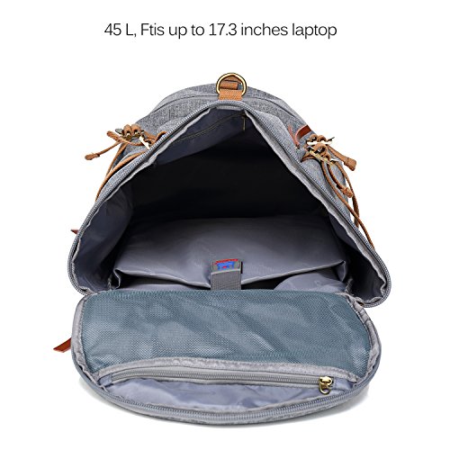 CoolBELL Sport Backpack Convertible Bag Shoulder Bag Briefcase 45L Travel Knapsack Light-Weight Water-Resistant Backpack Sport Duffel Fits 17.3 Inch Laptop for Men/Women (Grey)