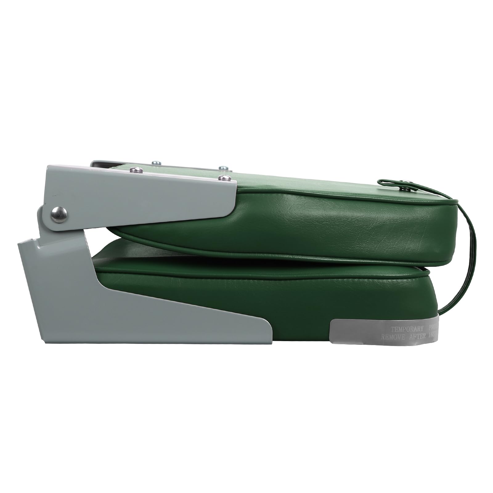 ERGOSEAT Asiento de barco de pesca plegable con respaldo bajo, 1 paquete, verde