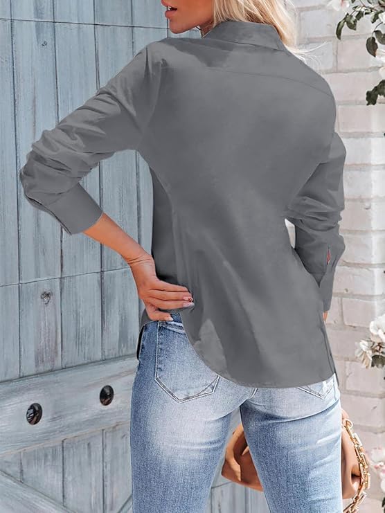 Image of OOMPH! Full Sleeve Stylish Western Official Formal Shirts for Women Regular fit Shirts for Woman