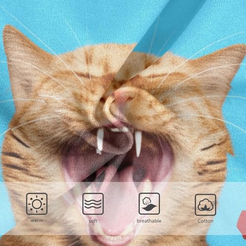 Funny Orange Cat Girl Panties Cute Girls Underwear Toddlers Cotton Fun Print Briefs Undies Kids 2t3