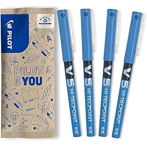 Stylo roller Pilot V5 bleu Cover