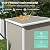 UDPATIO Outdoor Storage Shed 5x3 FT, Plastic Resin Garden Shed for Bike, Garbage Can, Tool, Outside Sheds & Outdoor Storage Storage Box with Lockable Door for Backyard, Patio, Lawn, Light Brown