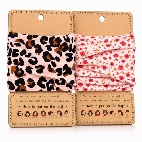 Aisikoo 2 Pack Head Wrap for Hair - Headband Hair Wrap for Sleeping - Bonnet Scarf