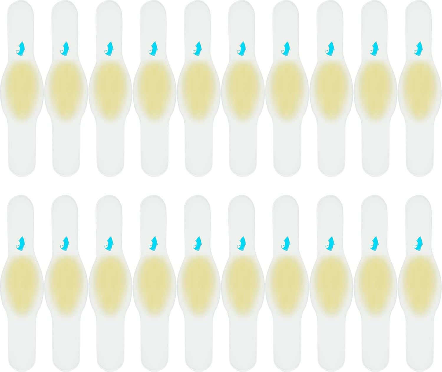 20 Piezas Apósitos Ampollas Pies, Apósitos Hidrocoloides Impermeables para la Protección del Talón, el Pie y la Piel - 18 x 62mm