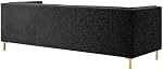 Tilla Stylish Black Boucle Sofa, Boucle Couch, Loveseat