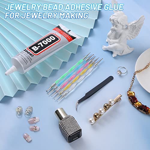 Cridoz CCG-01 B7000 Jewelry Glue Clear For Rhinestone, Cridoz 3.7 Fl Oz Craft Adhesive Glue thumb #1
