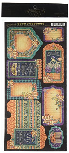 Graphic 45 Midnight Masquerade Cardstock Tags & Pockets