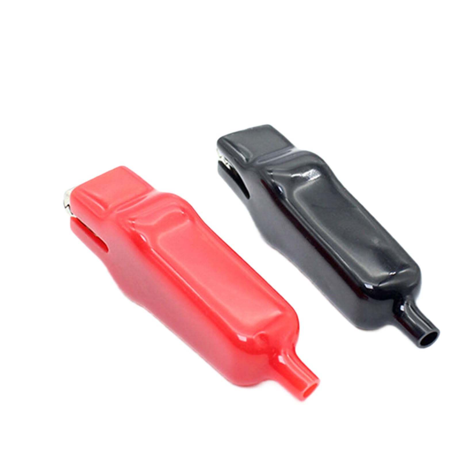 Yilingjc Colorful 2Pcs 20A Sheathed Alligator Clamps, Insulated Crocodile Clips Battery Clip Electric Circuit Test Clip Crocodiles Electrical Clip Electrical Tool Parts