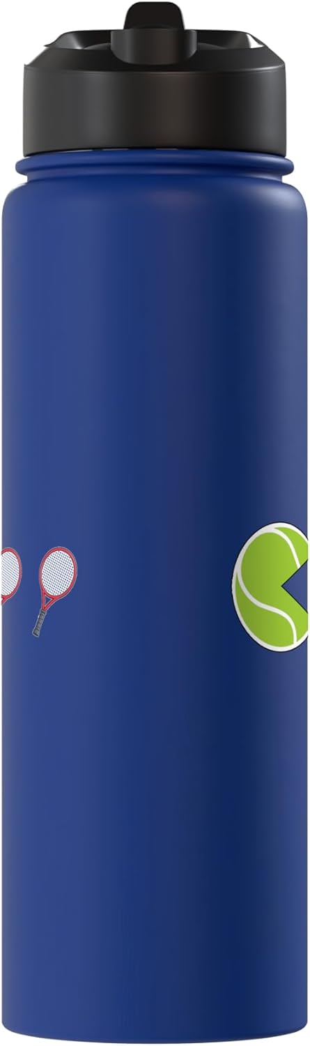 Tennis Racket-man Funny Tennis Stainless Steel Insulated Water Bottle