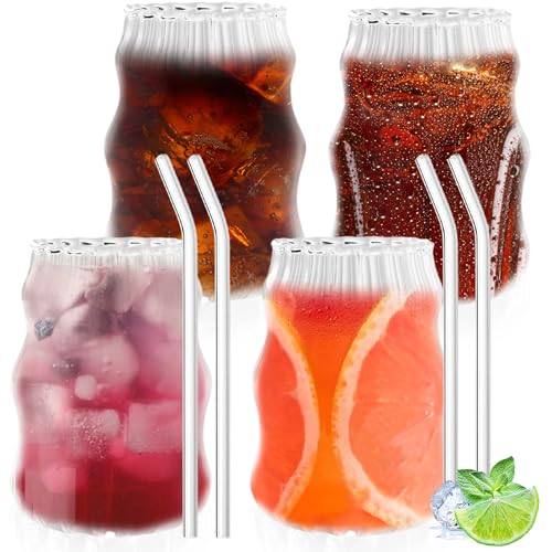 Juego de 4 vasos para café y té, incluye latte macchiato, capuchino, tazas de té y café