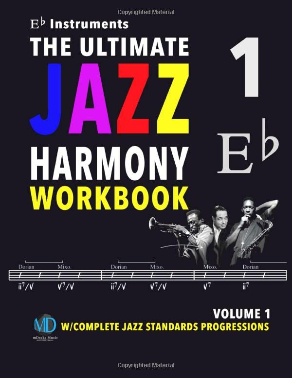 Jazz Harmony Workbook Vol 1 Eb Instruments avec progressions de standards