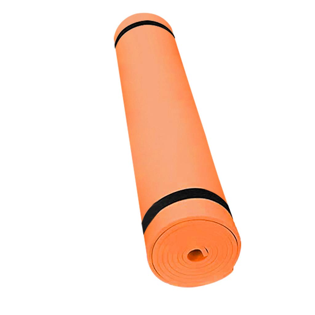 Ciminy JSPOYOU 4MM EVA Thick Durable Yoga Mat Non-Slip Exercise Fitness Pad Mat Orange