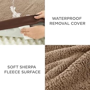 Bedsure Dog Bed for Large Dogs - Orthopedic Waterproof Puppy Beds with Removable Washable Cover, Egg Crate Foam Pet Mat, Suitable for Pet Up to 65 lbs Bedsure Dog Bed for Large Dogs Orthopedic Waterproof Puppy Beds with Removable Washable Cover Egg Crate Foam Pet Mat Suitable for Pet Up to 65 lbs