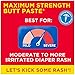Boudreaux’s Butt Paste Max Strength Diaper Rash Cream for Baby, Ointment With Zinc Oxide, 4 oz Tubes, 3 Pack