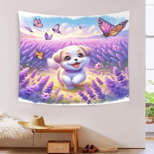 Tapisserie murale tissu grand format 180x230 cm salon et chambre