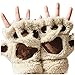 Damen Halbfinger Handschuhe Katze Klaue Niedlich Winterhandschuhe Fingerlos Halbhandschuhe Plüsch Fingerhandschue Winter Halbfingerhandschuhe Pfotenhandschuhe für Mädchen Frauen