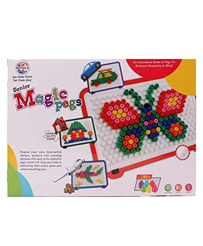 Image of Ratna's Magic pegs for Kids to Create Their own World Out of pegs Given and Create Different Designs (Big)