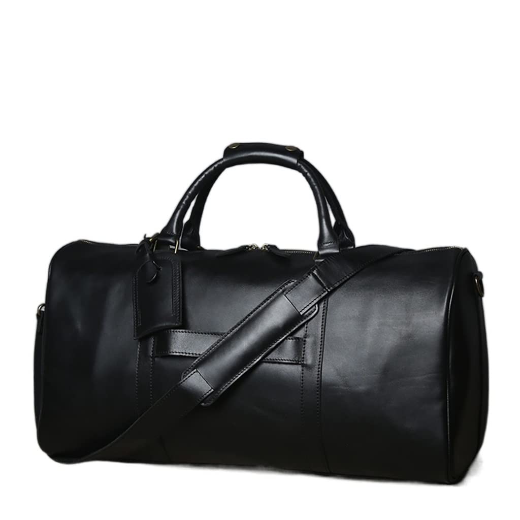 Men's Hand Luggage Bag Travel Bag Geunine Leather Large Capacity Single Shoulder Messenger for 15 Inch Laptop (Color : D, Size : 1)