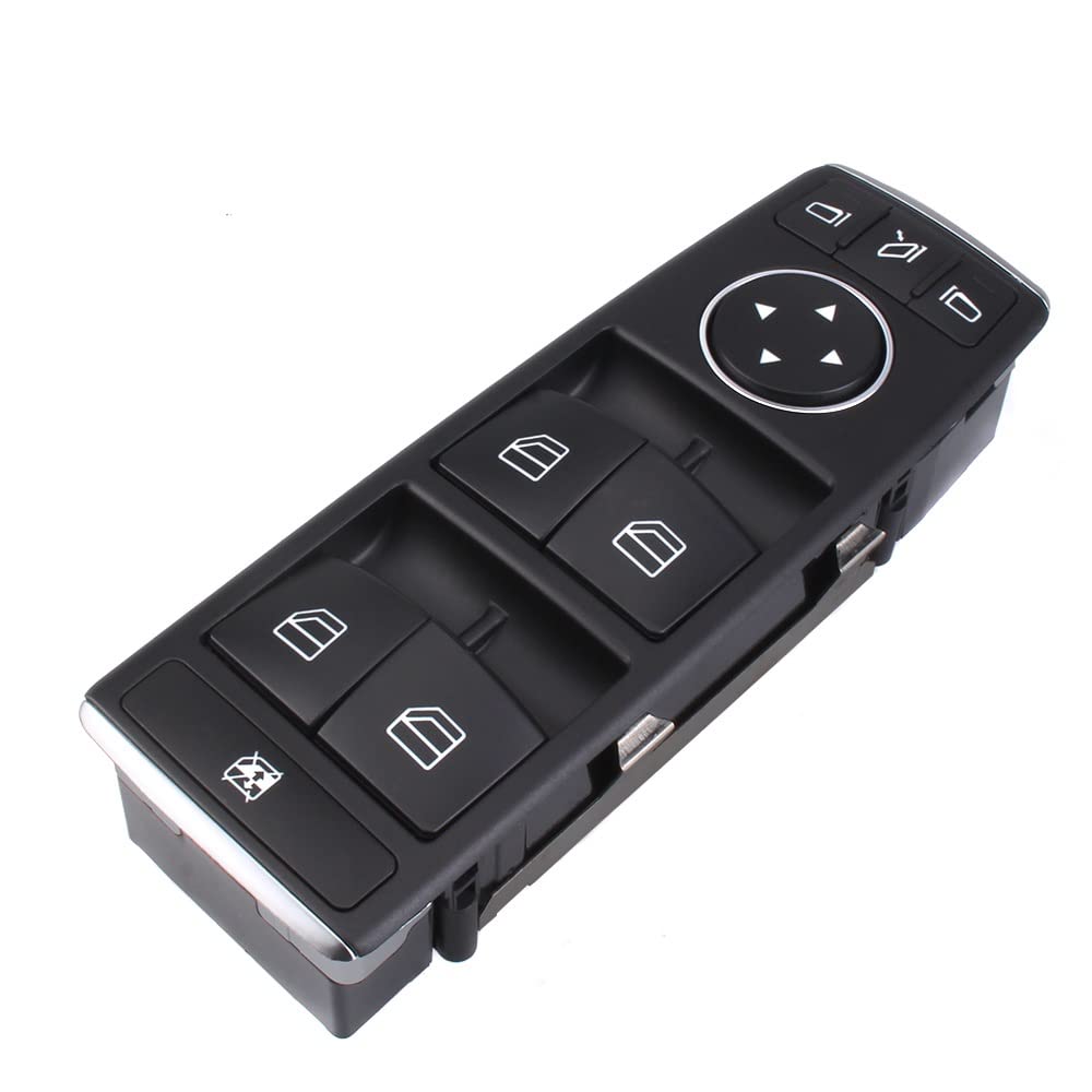 Interruttore finestrino Elettrico Interruttore di Comando alzacristallo Elettrico Anteriore Sinistro per Mercedes-Benz B G GL ML GLA Classe A1669054400 Interruttore di Controllo finestrino