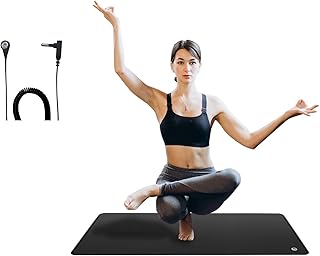 Grounding Mat 35.4x23.6 Inches, Grounding Mat for Sleep, Energy, Pain Relief, Inflammation, Balance, Wellness, Grounding Mat for Bed, Computer and Pet.