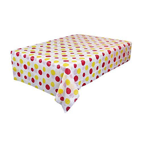 Lenfesh Square Disposable Tablecloth,Waterproof Plastic Tablecovers Home Decor