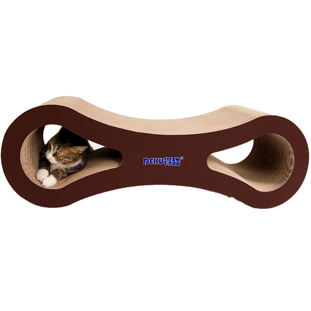 DEKU Premium Cat Scratcher Cardboard Lounge Cat Scratch Board Cat Scratcher post,Protector for Furniture Couch Floor Eco-Friendly cat Toy