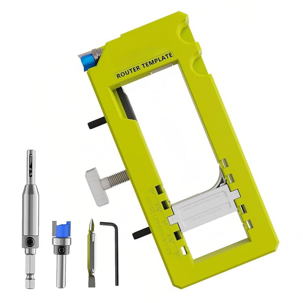 Ijsdnvjndx As Shown Door Hinge Router Template For3" To5" Length /4" Or7/8" Thickness Fordoors Only