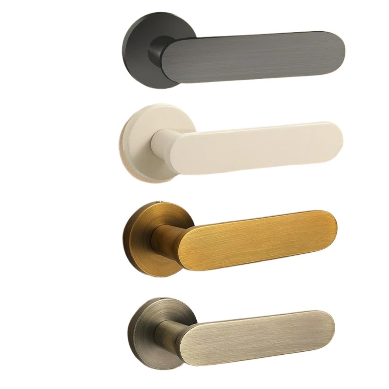 Sxolcoufoh Cream Wooden Handle Silent Lock 1Pcs(Cream)