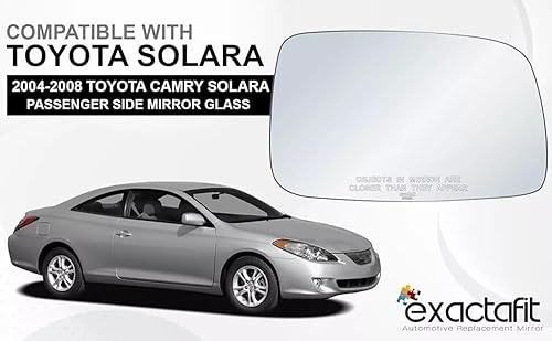 Miniatura 5 de exactafit 8201R Espejo lateral del pasajero de repuesto derecho compatible con Toyota Solara 2004-2008