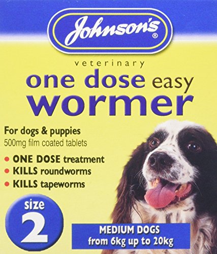 Johnsons Vet Easy One Dose Wormer, Size 2