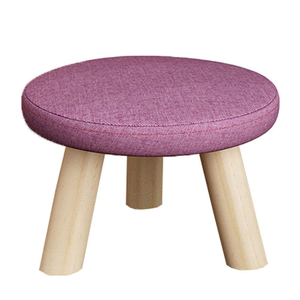 Tabouret créatif en bois massif pour soulager le dos en se chaussant