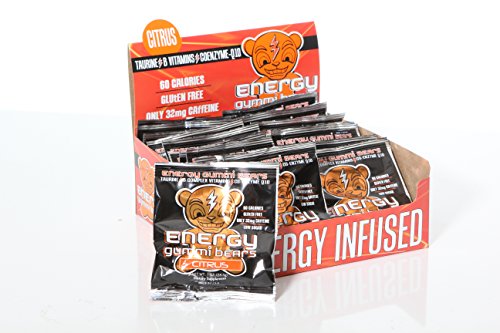 Energy Gummi Bears by Loud Truck Citrus Blast Box, 1 oz (24 Count )