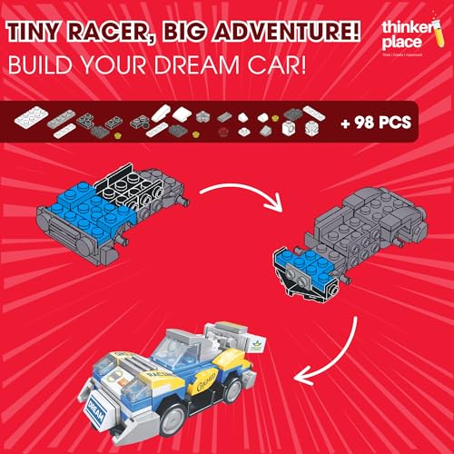 Image of 8-in-1 Super Racing Car Thunder God (99 Pieces) | Learn About Speed | Building Block Set for Kids Age 6+ | STEM Educational Toy | Build, Collect & Create Robot | Science & Learning Toy