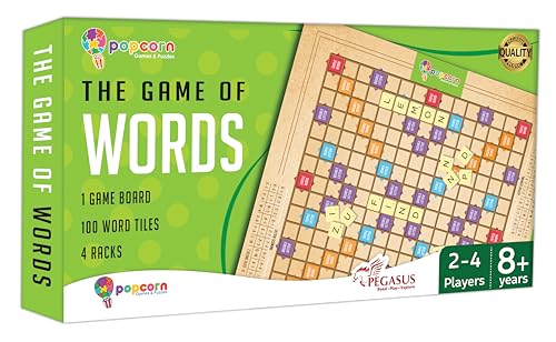 Image of Popcorn Games & Puzzles The Game of Words - Educational Vocabulary Learning Word Building Game for 8+ Years Kids & Family