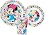 Little Flight Minnie con Pois Bianchi Disney Kit Pappa Scuola Set Pappa Mare Piatto,Bicchiere E Ciotola in PLASTICA Riutilizzabile Rigida per MICROONDE Minnie Disney(1 Piatto,1 Tazza,1 Ciotola)
