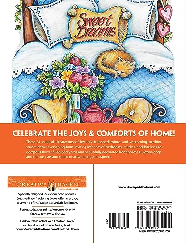 Creative Haven Home Sweet Home Coloring Book (Adult Coloring Books: Calm) - Image 2