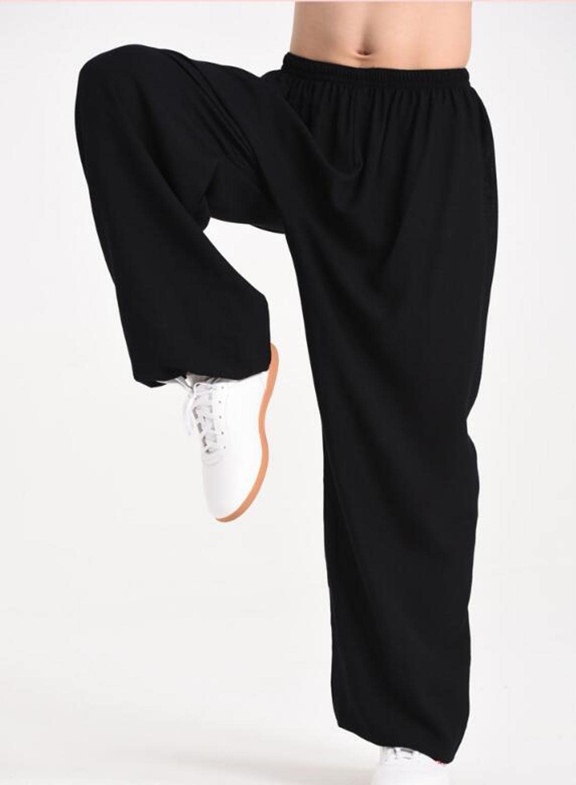 Pantalones De Tai Chi Unisex, Pantalones De Entrenamiento De Yoga Marcial Kung Fu De Lino y Algodón Transpirable Suave