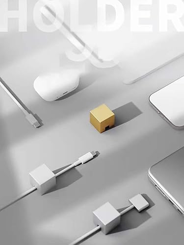 Miniatura 4 de Clips de cable de acero inoxidable dorados, organizador de cables, organizador de cables, cable USB, organizador de cables para escritorio, pared,