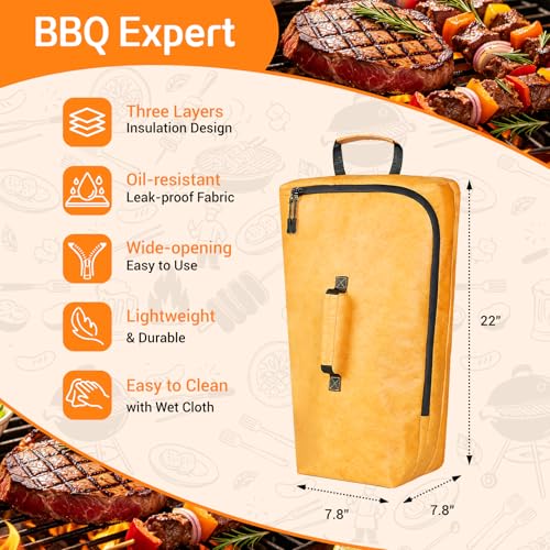 BBQ Blanket for Resting Meat, Insulated Meat Resting Bag for Brisket Pork Steak, Leak-Proof Meat Brisket Blanket for Moisture Retention Tender, Outdoor Barbecue Grilling Gift for Men, Husband, Father - Image 2