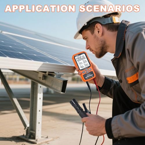 Image of ZIBOO FT-2000W Solar Panel Tester MPPT Meter - 2000W Max Power, 150V /35A PV Module Tester for Voc /Isc, Open Circuit Voltage & Short Circuit Current, with Backlight & Data Hold