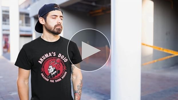 Amazon.com: Akuma's Dojo Men's T-Shirt - Street Fighter Gamer Tee