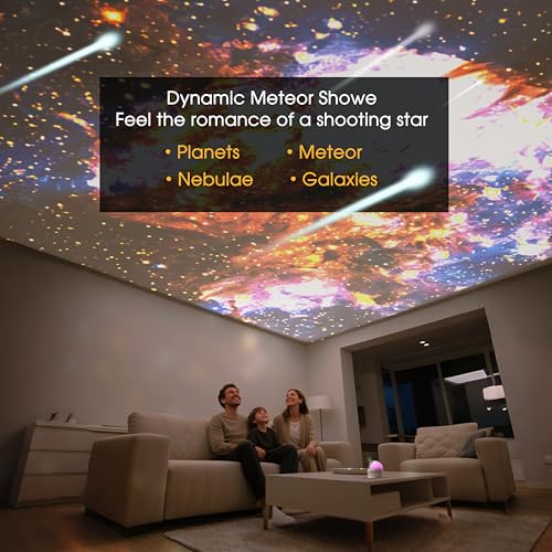 Image of L LOHAS LED Galaxy Projector Night Light 12 in 1 Star Projector Night Light | Storage Case, Solar System Constellation Moon, LED Space Galaxy Lamp with Timer, for Kids Adults Bedroom Theater