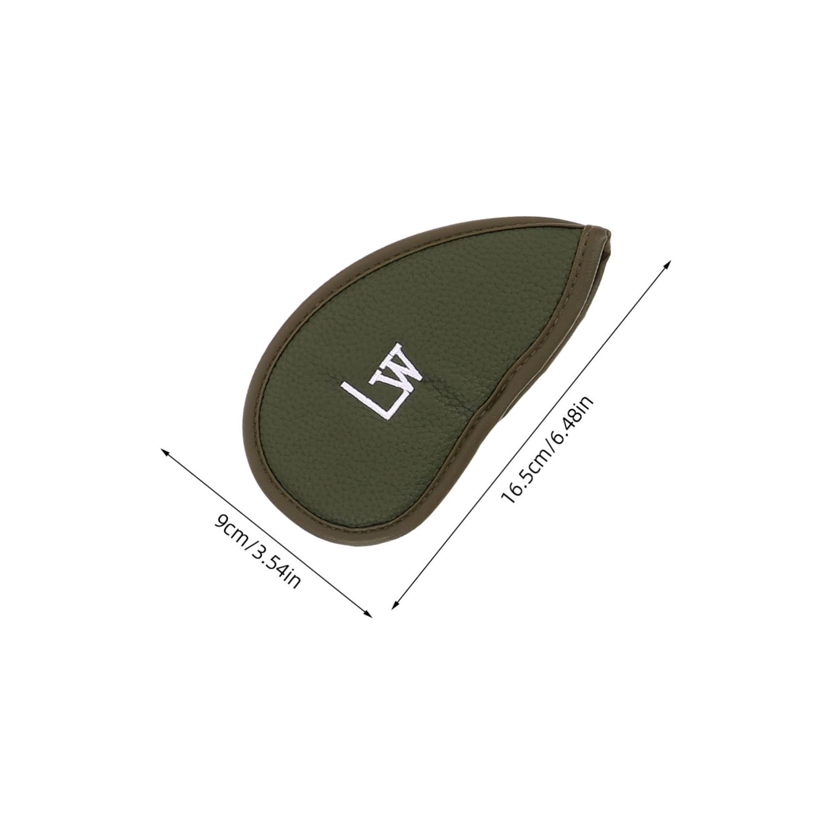 Fundas para Palos de Golf Numeradas 12 Piezas PU Verde Claro